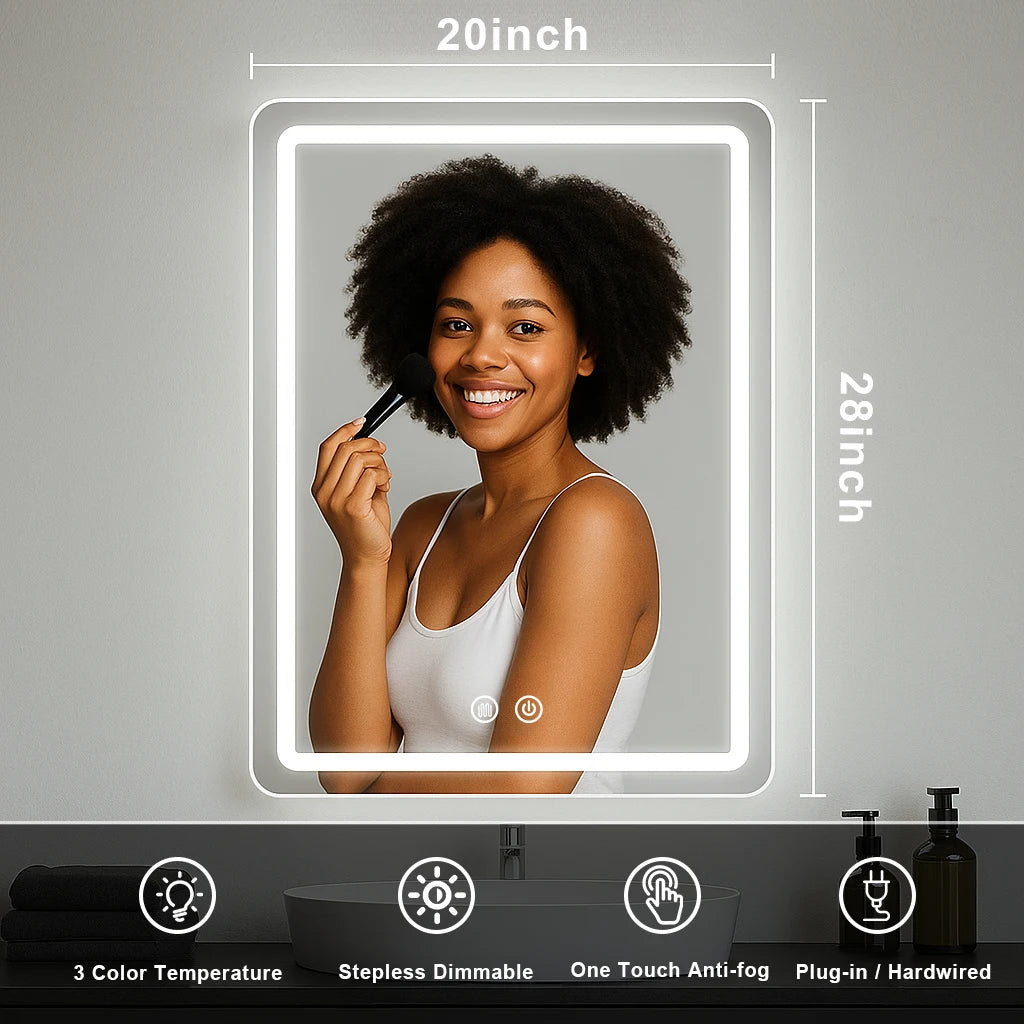 20x28 inch LED Bathroom Vanity Mirrors