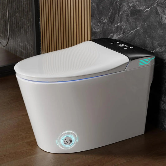 Bathrooms Toilets with Tankless 1.28GPF Dual Auto Flush