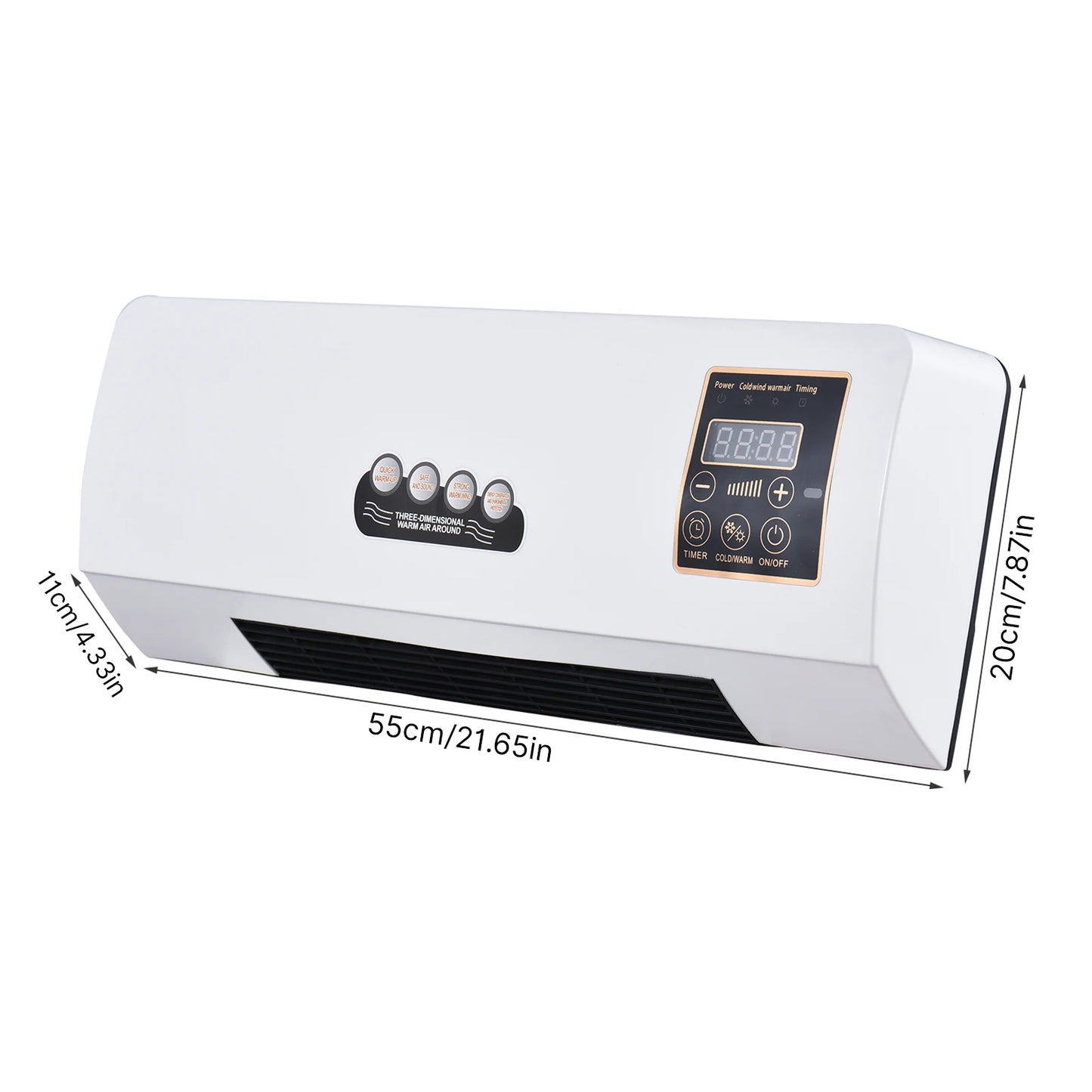 2-in-1 Air Conditioner Heater and Fan Combo