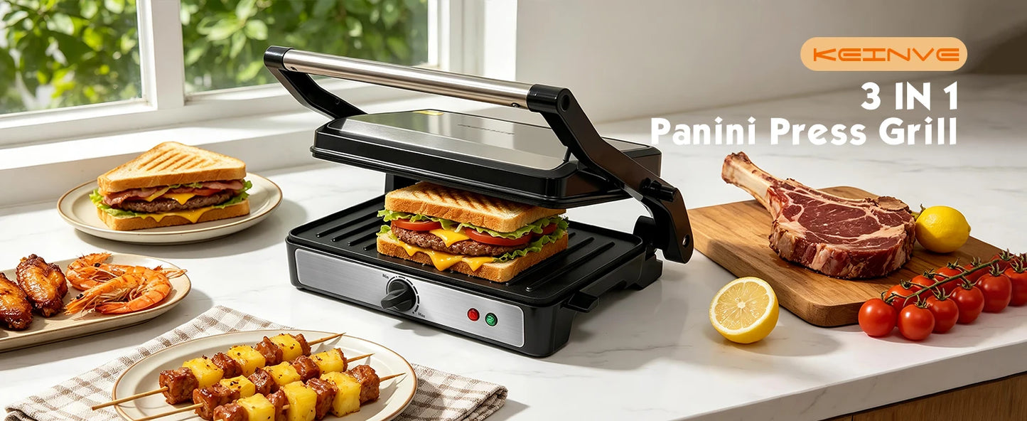 900W 2-Slice Sandwich Maker