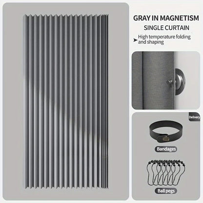 Foldable Magnetic Shower Curtain