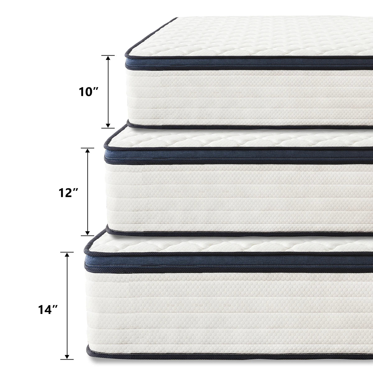 Queen Size Mattress Gel Memory Foam Medium Firm Comfort