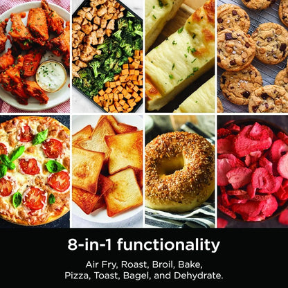 8-in-1 Functionality Air Fryer Toaster Oven Combo