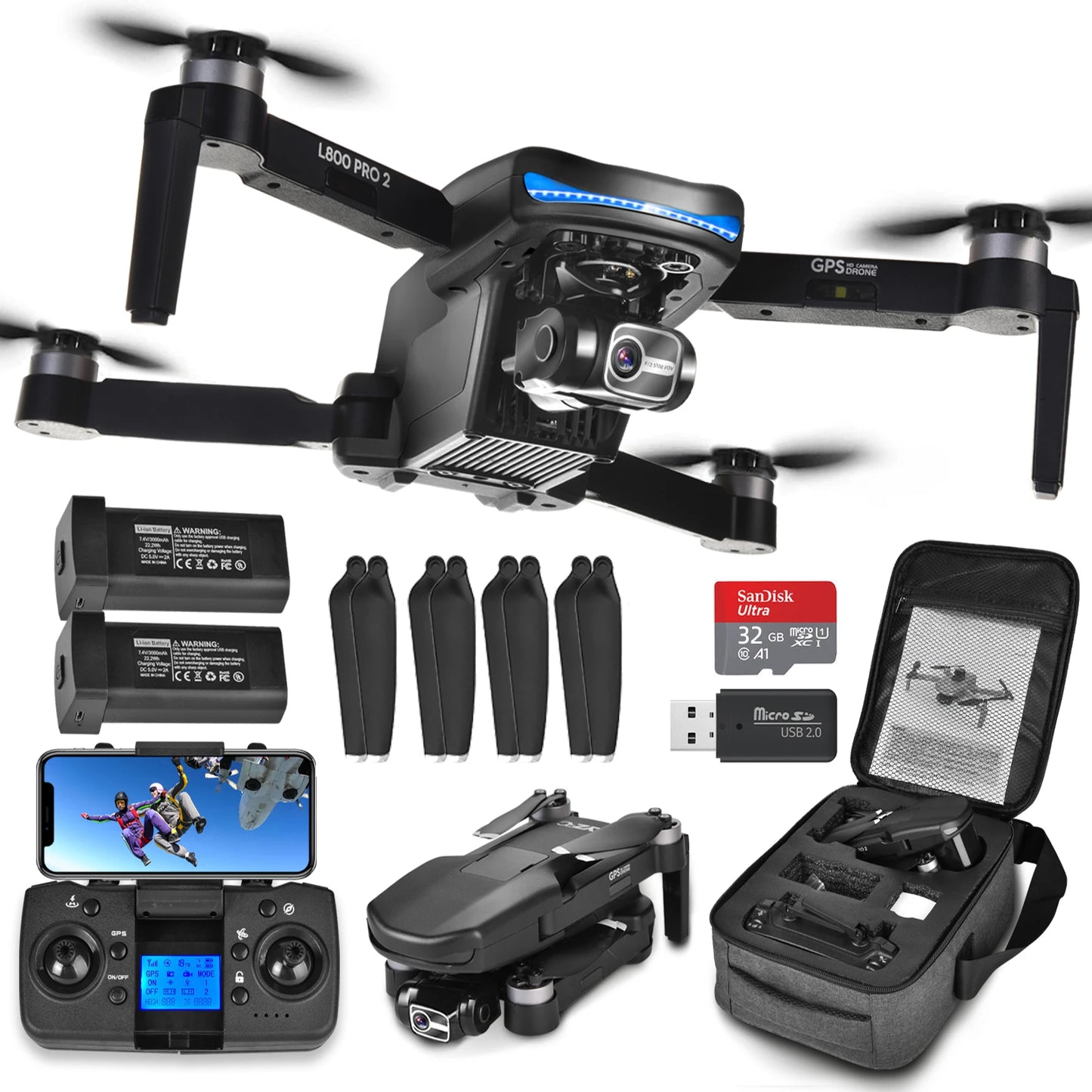 GPS Drone with 4k Camera for Adults 5G Wi-Fi Transmission