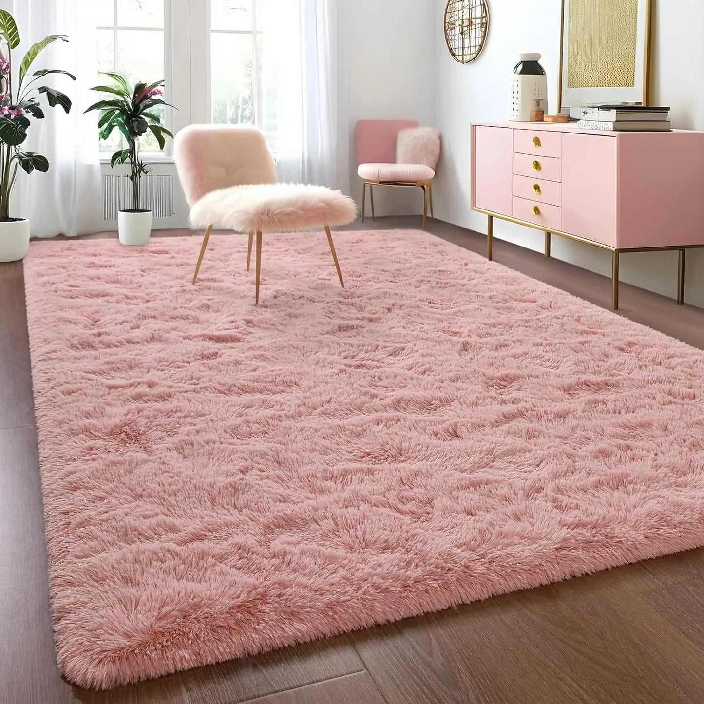 Fluffy Non-Slip Rugs for Hardwood Floors Room Decor