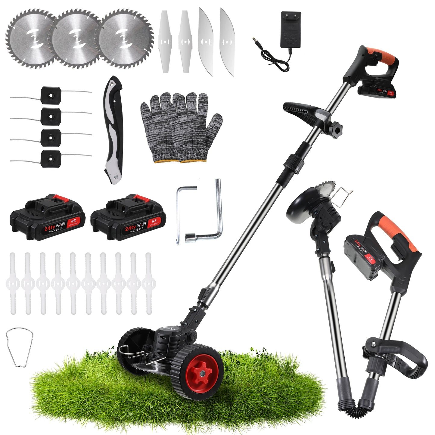 Electric Lawn Mower Cordless Grass Trimmer