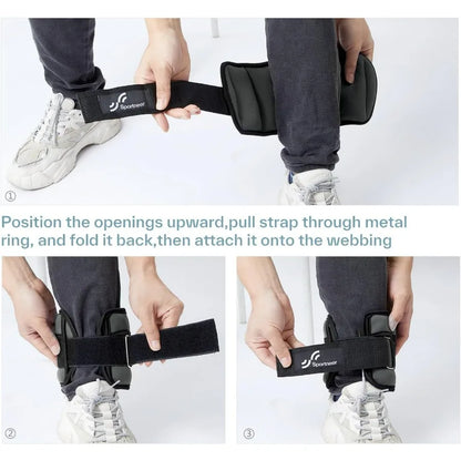 Adjustable Ankle Weights 1 Pair for Women Men
