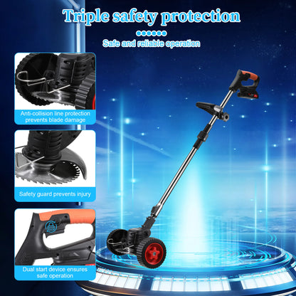 Electric Lawn Mower Cordless Grass Trimmer
