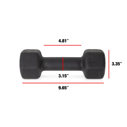 10lb Pair Non-Slip Quiet Hand Weights for Home Gym