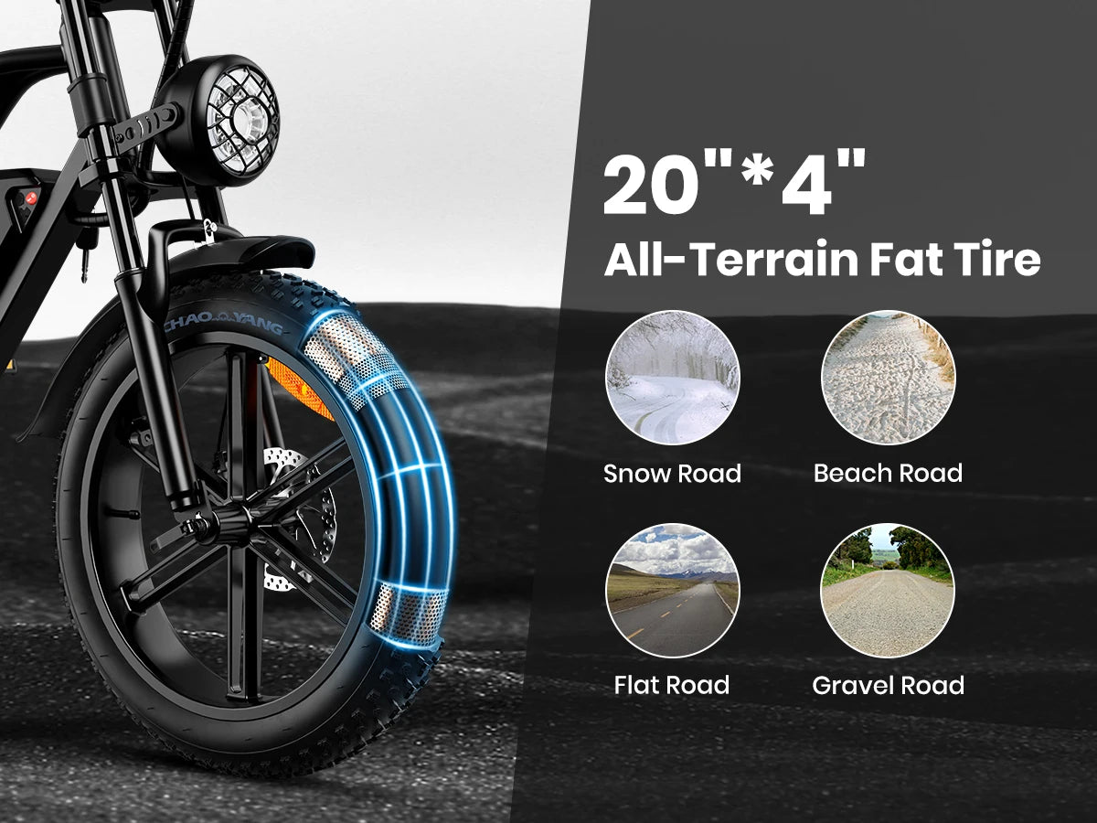 1000W Motor Bicycle 48V 20AH 20“Tire Mountain Ebike.