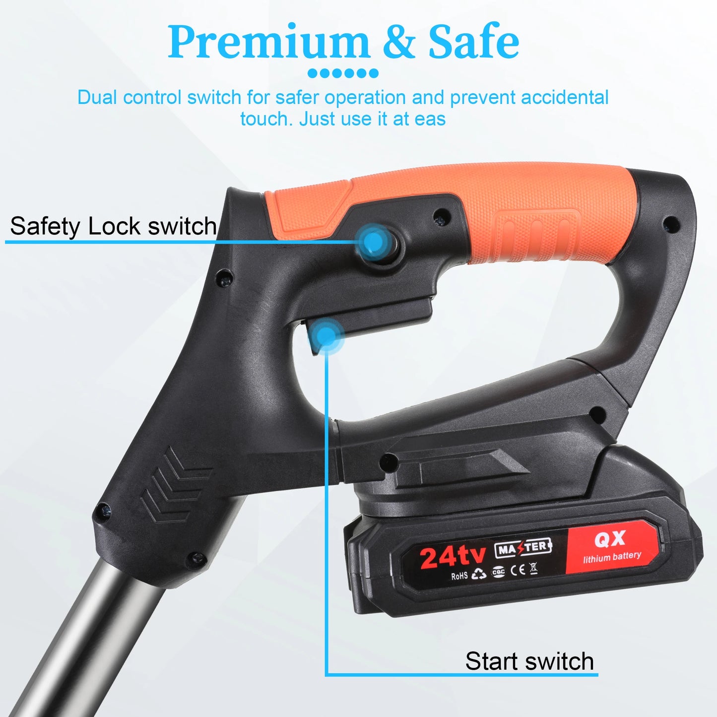 Electric Lawn Mower Cordless Grass Trimmer