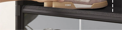 Multi-layer Shoe Cabinet Organizer with Clear Lid
