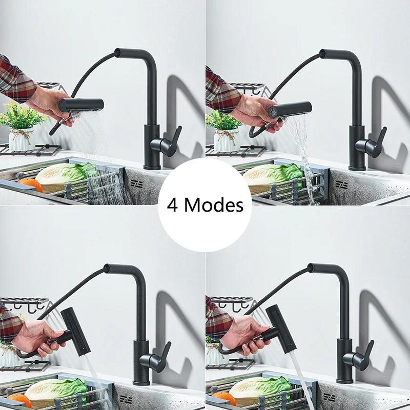 Kitchen Faucet Flexible Pull Out Water Mixer Tap