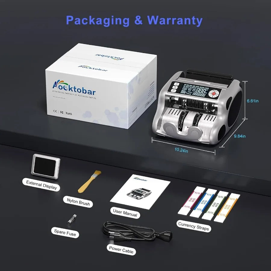 High Performance Money Counter Machine for Dollar and Euro Bills