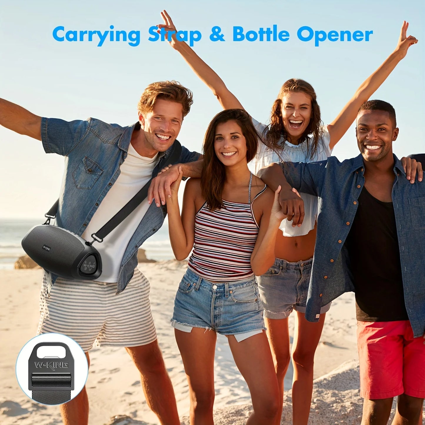 Portable Loud Bluetooth Speakers with Wireless Microphone