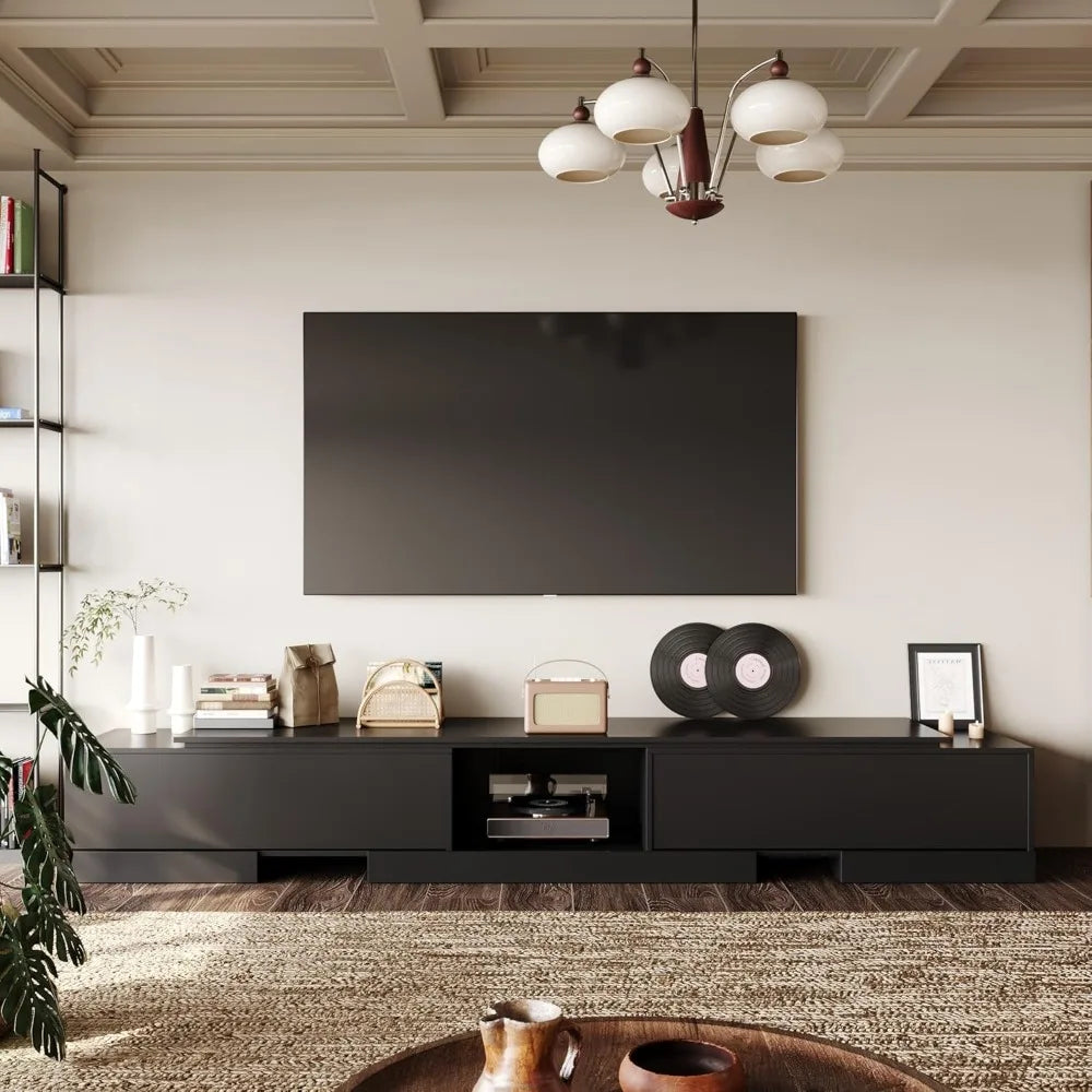 Extendable TV Stand with 2 Drawers