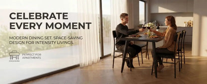 Modern Kitchen Table with Chairs 5-Piece Set