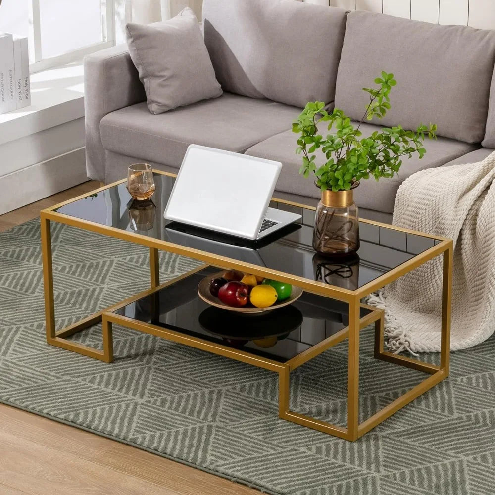 Simple Modern Glass 3-Piece Table Set