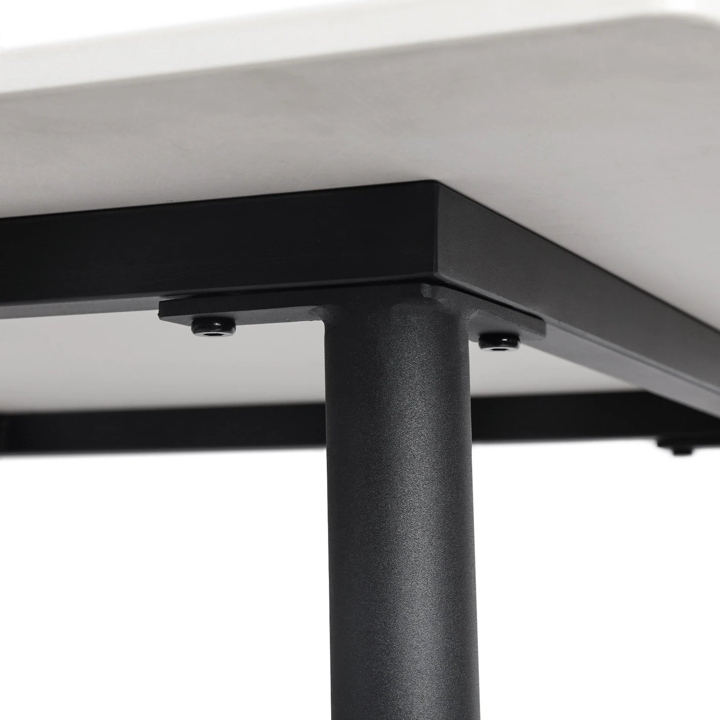 Dining Table Stone Top with Metal Frame