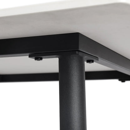 Dining Table Stone Top with Metal Frame