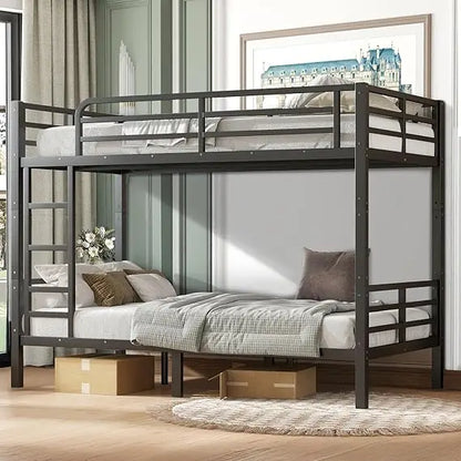 Twin XL Over Twin XL Bunk Bed Frame for Adults/Teens