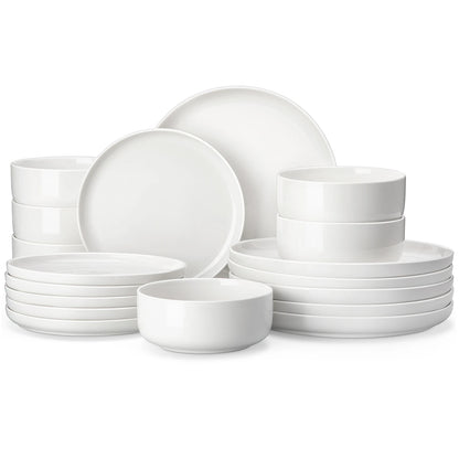 18/36-Piece Ceramic Plate Porcelain Dinnerware Set