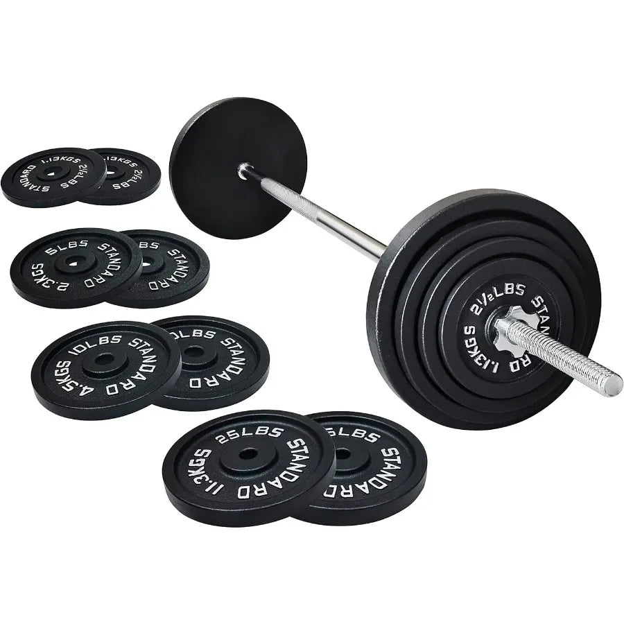 5FT Standard Barbell with Star Locks