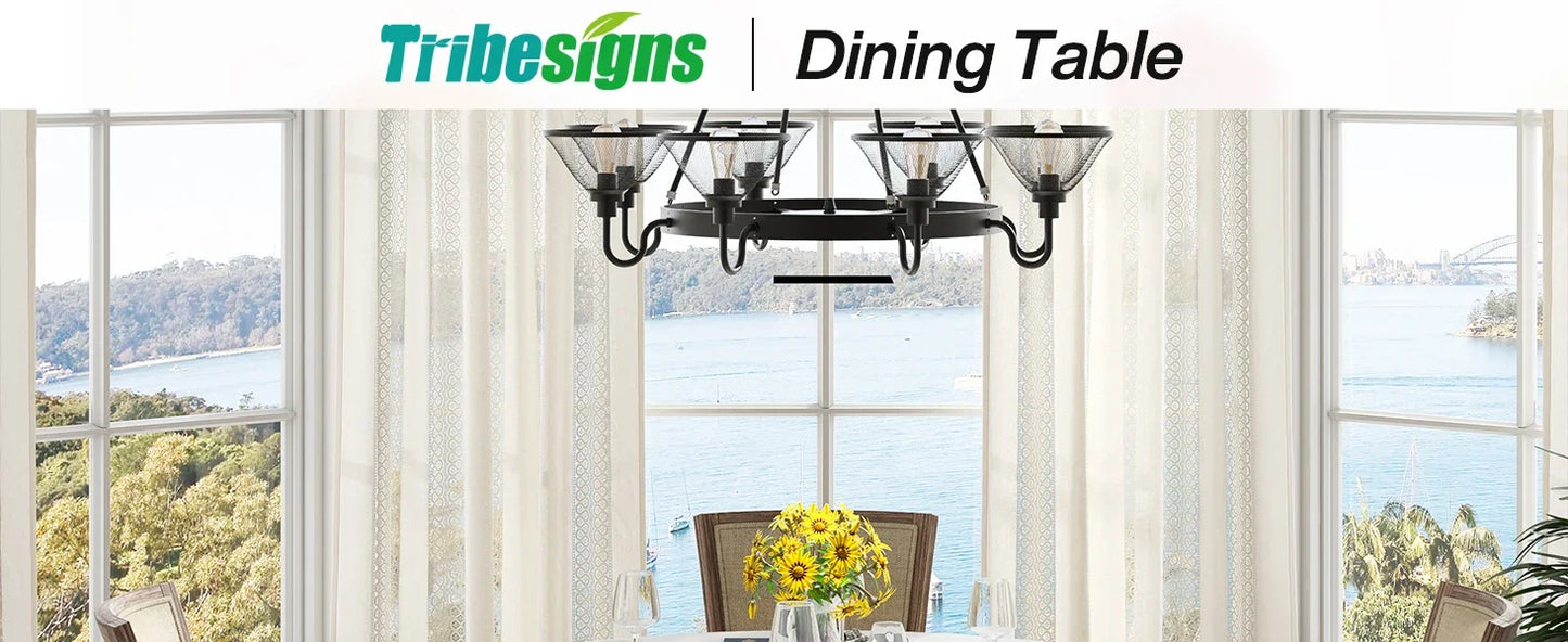 47-inch Round Dining Table for 4