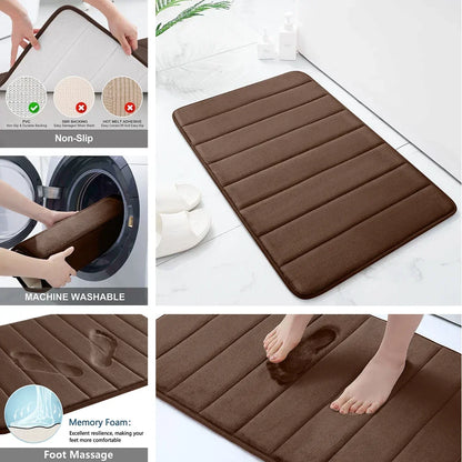 3-pc- Super Water Absorption Non-Slip Floor Rug
