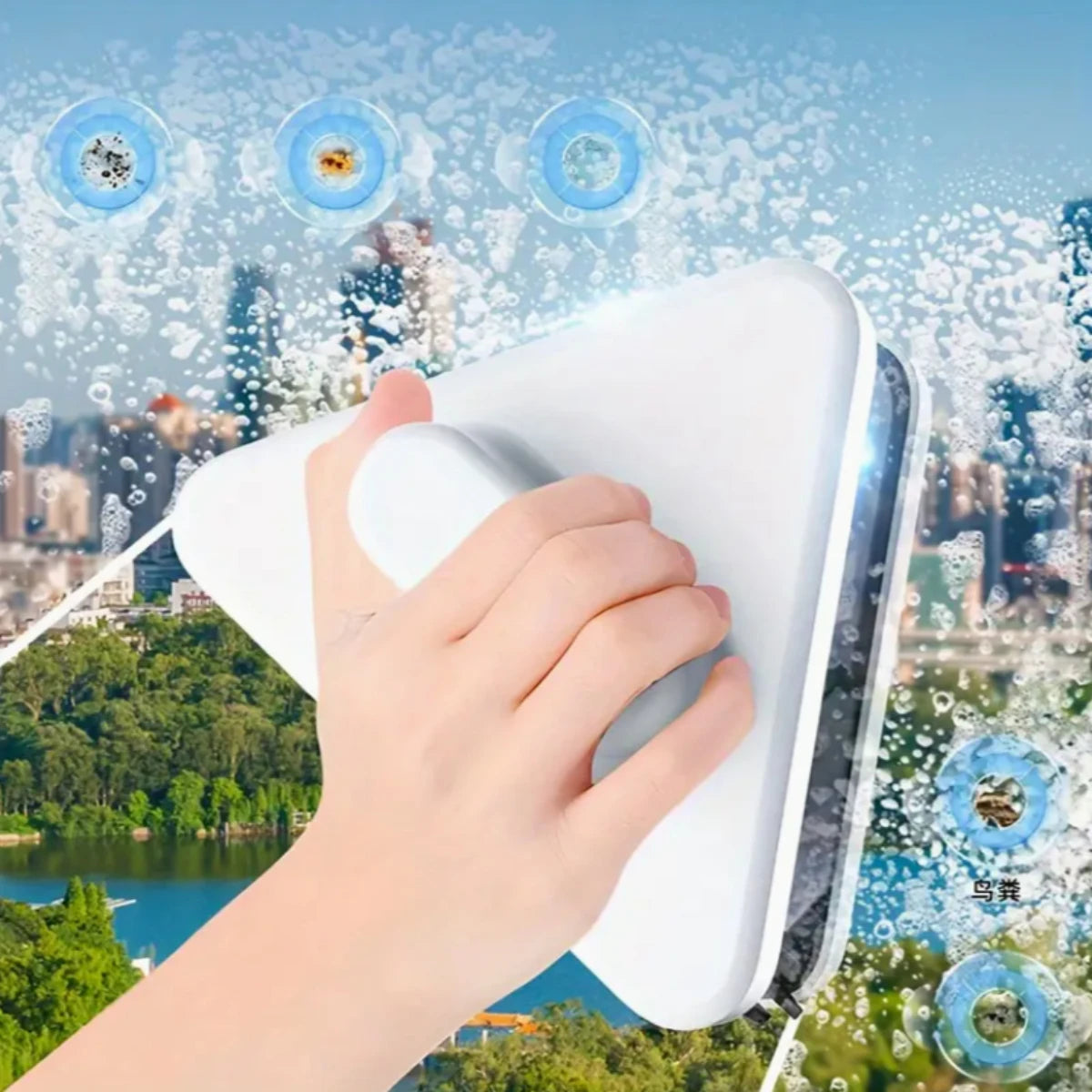 Streak-Free Dual-Sided Magnetic Glass Cleaner