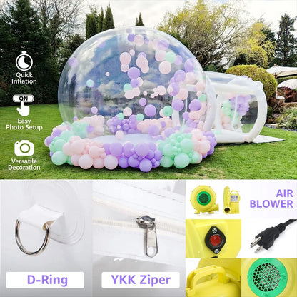 8.2Ft Inflatable Tent Bubble House Clear Dome