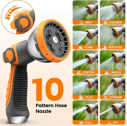 5/8” x 100ft, Auto Rewind, Heavy-Duty Wall-Mounted Outdoor Hose