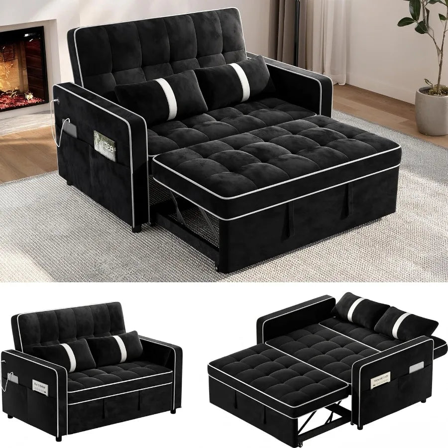 Sofa Bed Convertible Sleeper with USB Charging