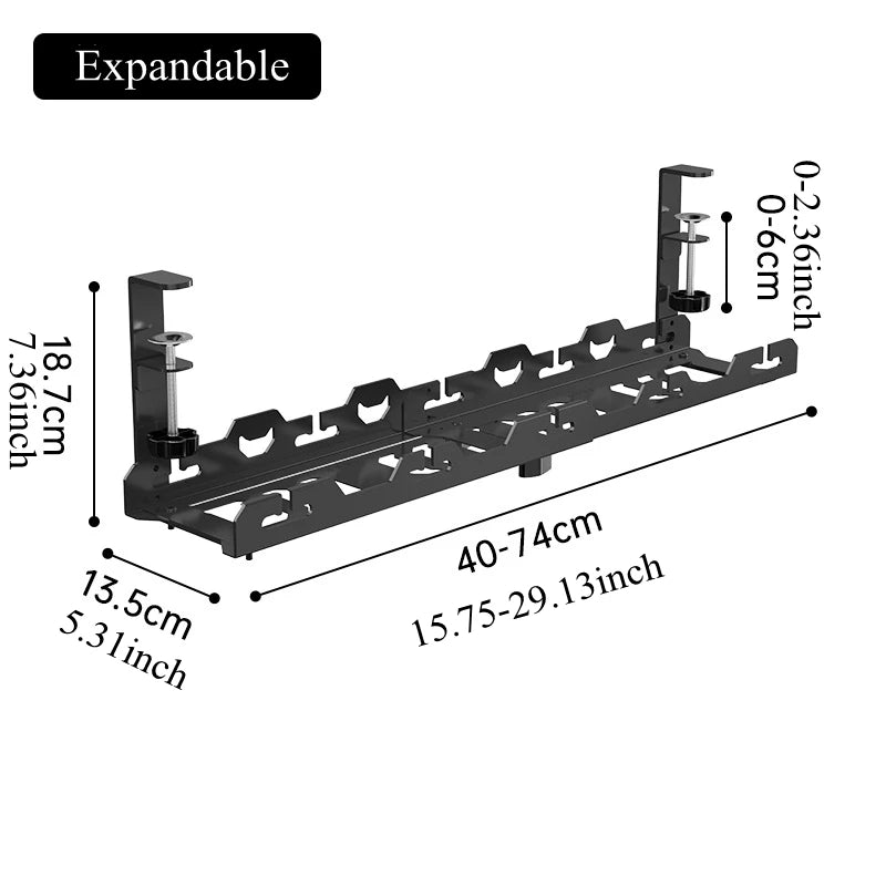 Telescopic Under Table Storage Rack Organizer