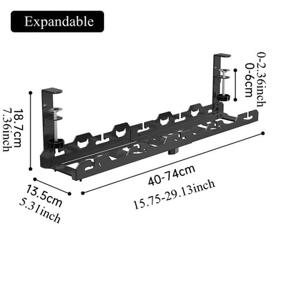 Telescopic Under Table Storage Rack Organizer