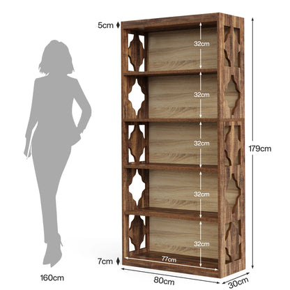 71 Inches Industrial Bookshelf