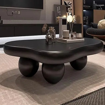(47in) Modern Coffee Table Cloud Shape with 3 Oval Leg