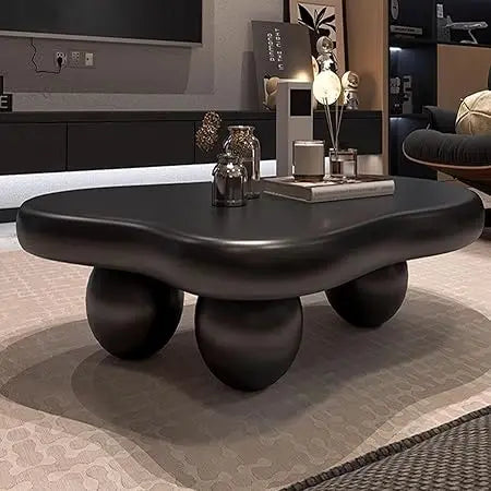 (47in) Modern Coffee Table Cloud Shape with 3 Oval Leg
