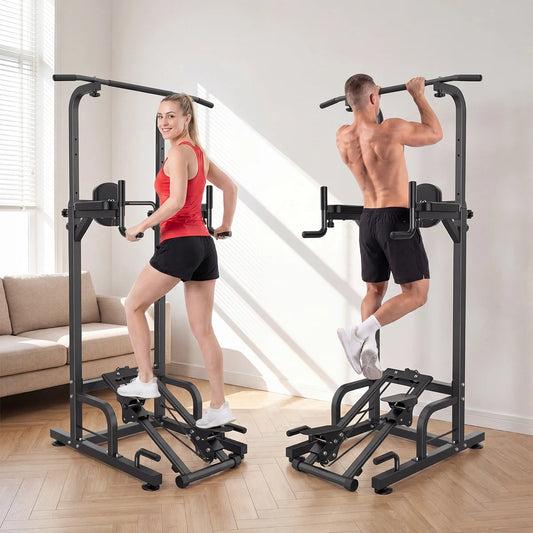 Multifunctional Power Tower Pull Up Dip Station