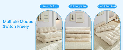 52 Inch Width Foldable Convertible Sleeper Chair