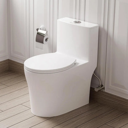 Quiet Dual & Powerful Flush Modern Toilet with Soft Close Seat
