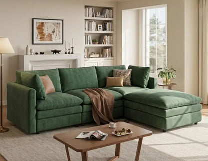97in Modular L-Shape Sectional Sofa Deep Seat