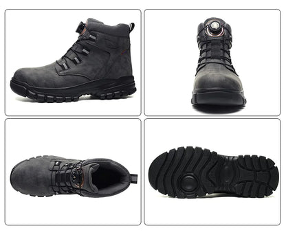 High Top Steel Toe Boots Slip Resistant Anti-Puncture