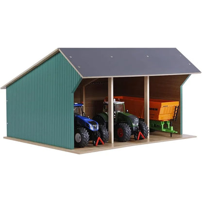 Plastic Storage Building with Open Front Design