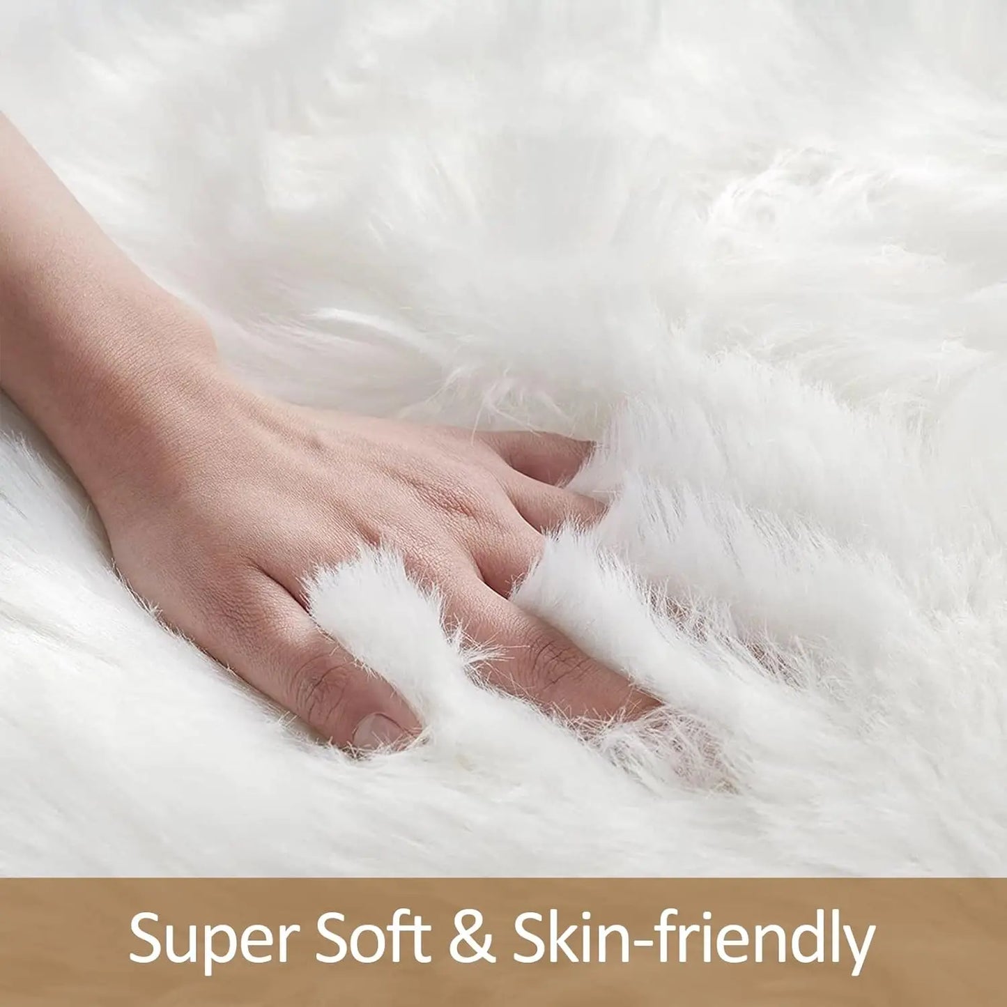 10x12 Fluffy Black Sheepskin Area Rug