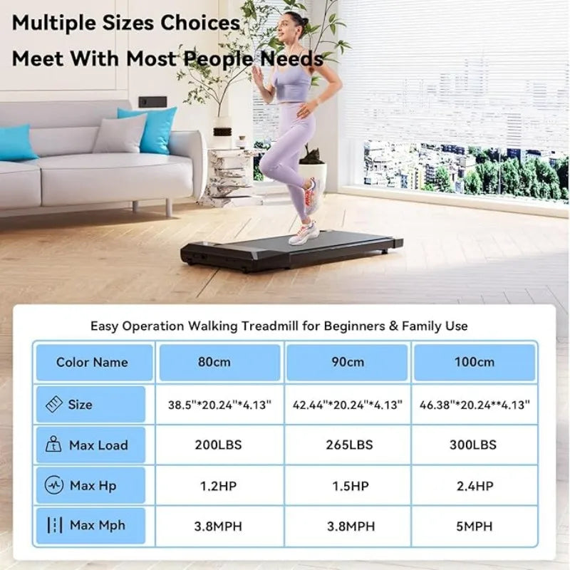 2-in-1 Home/Office 2.5 HP Walking Treadmill