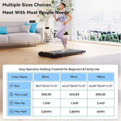 2-in-1 Home/Office 2.5 HP Walking Treadmill