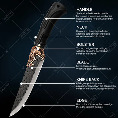 8PCS Stainless steel Professional Kitchen Chef Knife Set