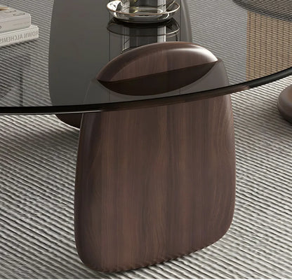 Smoked Glass Coffee Table Set