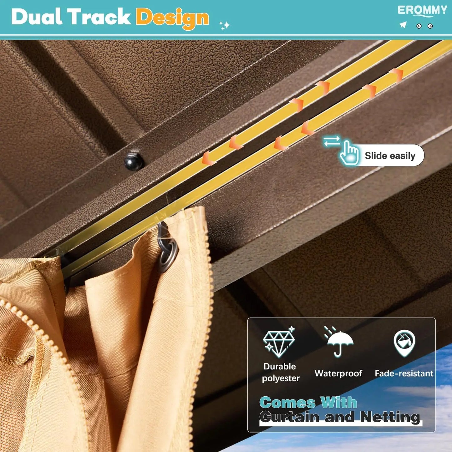 10' x 12' Hardtop Aluminum Frame Gazebos